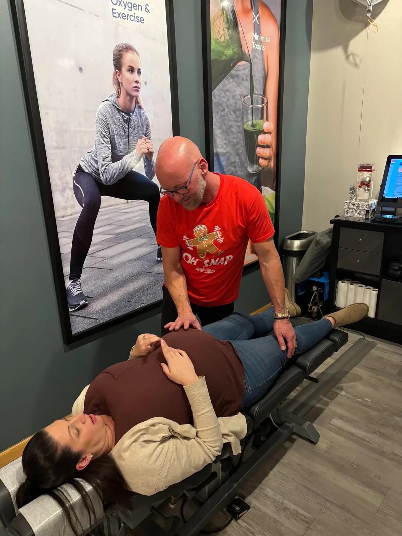 Dr. Ed McCuiston providing family chiropractic care at Touch of Life Chiropractic