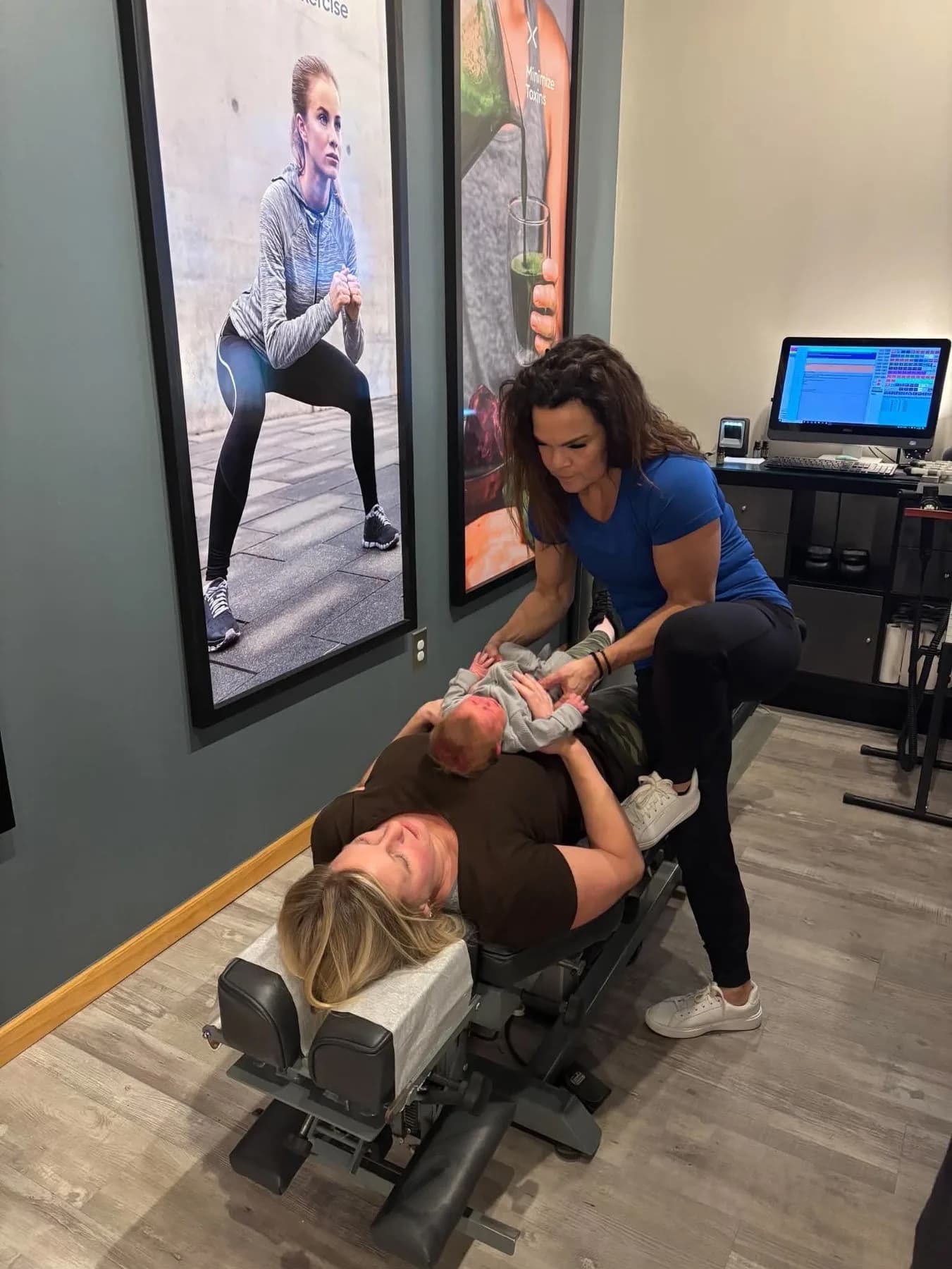 Dr. Sandie McCuiston providing gentle table care for an adult patient